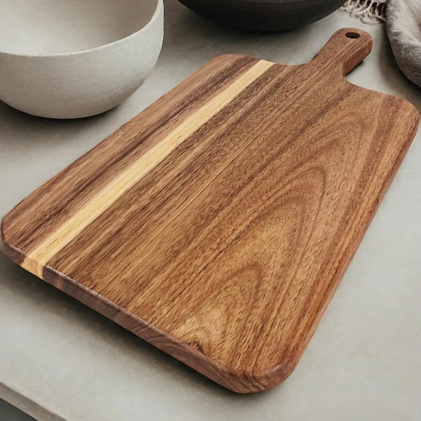 Large Acacia Wood Serving & Cutting Board
