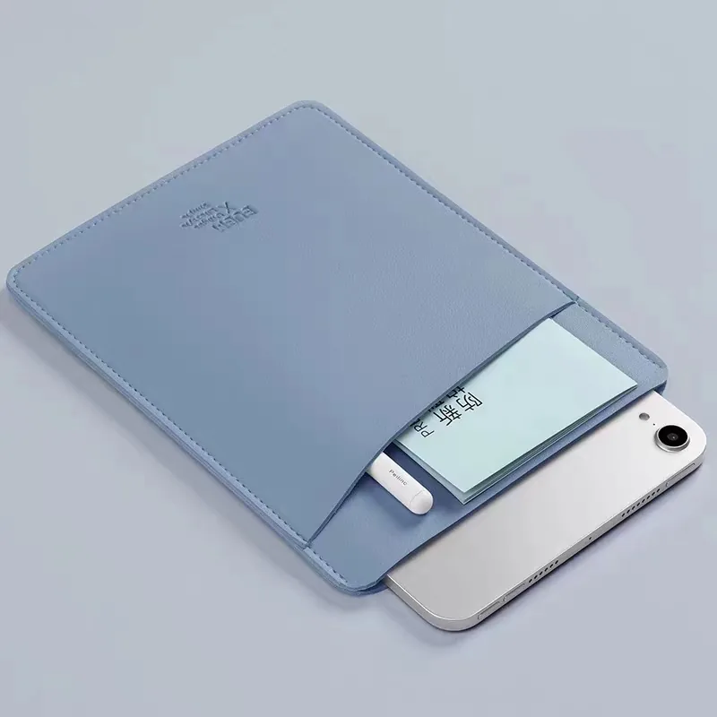 PU Leather Tablet & Power Bank Sleeve — Custom Logo