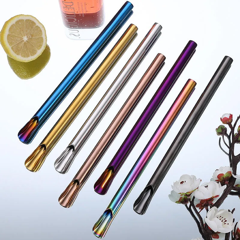 Bubble Tea Straws — Spoon Tip, Custom Logo
