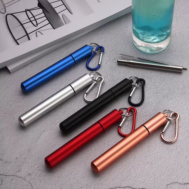 Telescopic Straw Set 1 — Stainless Steel Straws